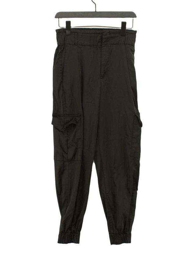 Zara Women's Sports Bottoms XS Black Polyester with Cotton, Elastane