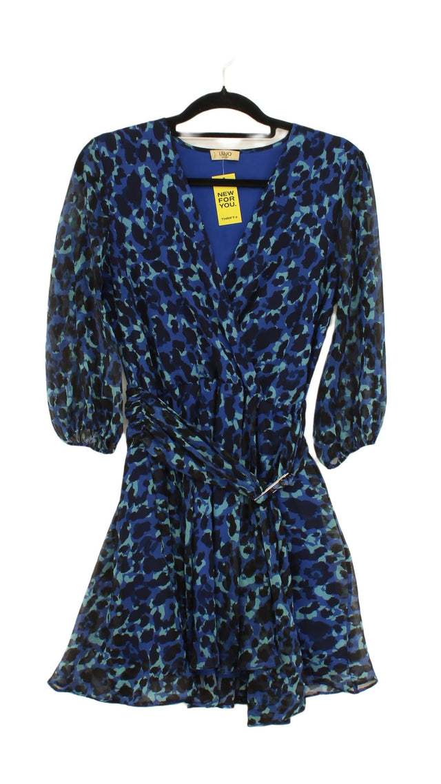 Liu Jo Women's Mini Dress UK 8 Blue 100% Polyester