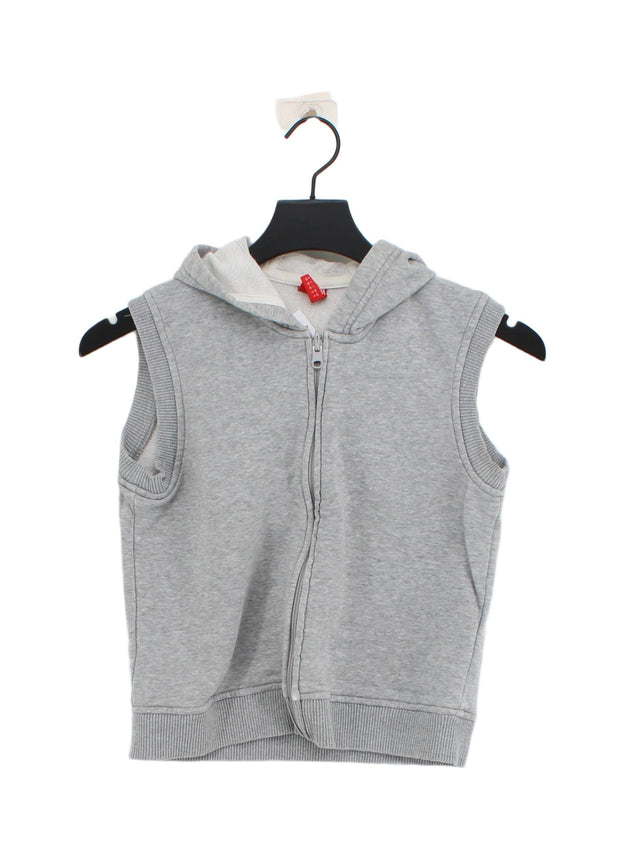 S.Oliver Women's Hoodie UK 12 Grey Polyester with Cotton