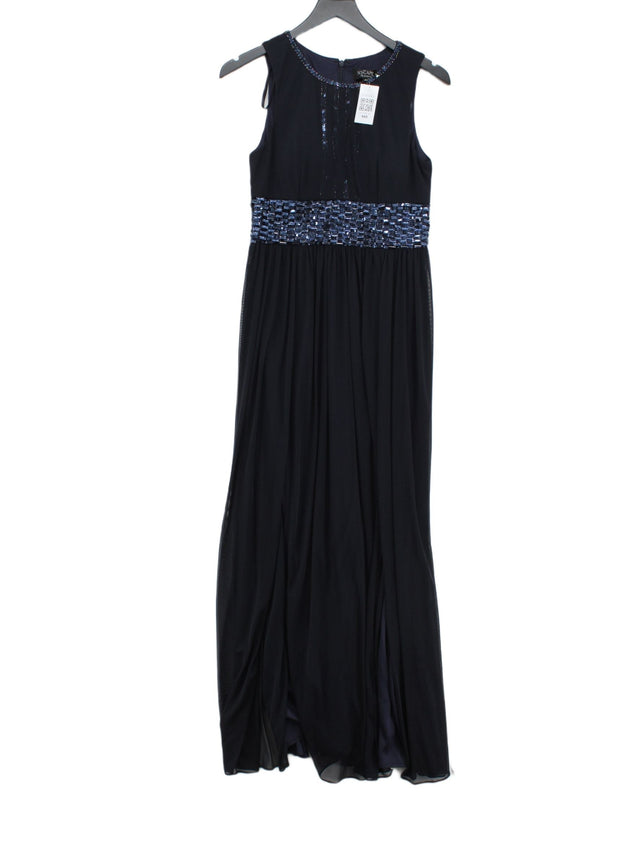 Xscape Women's Maxi Dress UK 6 Blue 100% Polyester