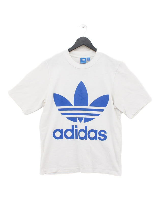 Adidas Men's T-Shirt S White 100% Cotton