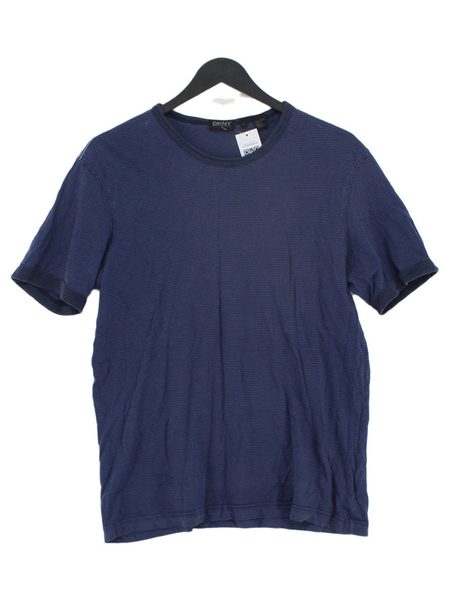 DKNY Men's T-Shirt S Blue 100% Other