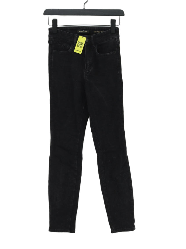 Massimo Dutti Women's Jeans UK 6 Black 100% Other