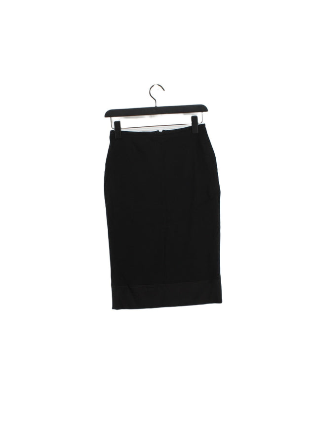 Karen Millen Women's Midi Skirt UK 10 Black Viscose with Elastane, Other