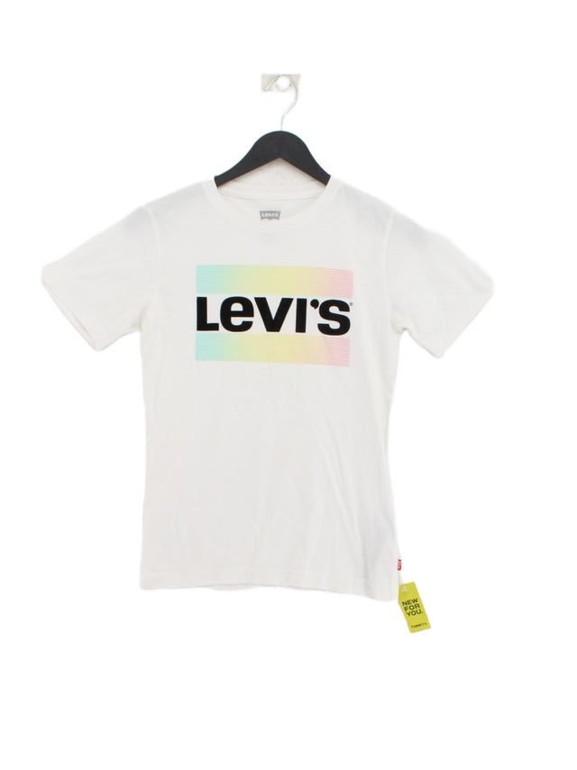 Levi’s Women's T-Shirt UK 12 White 100% Cotton