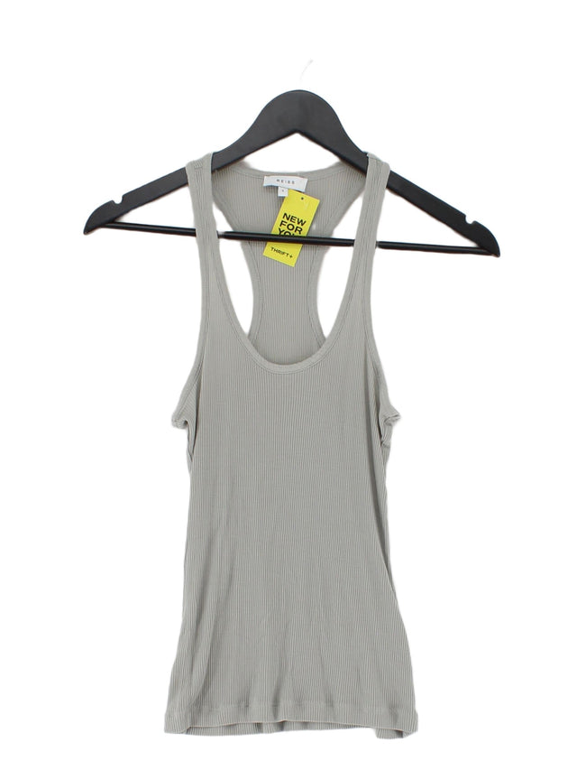 Reiss Women's T-Shirt S Grey 100% Other