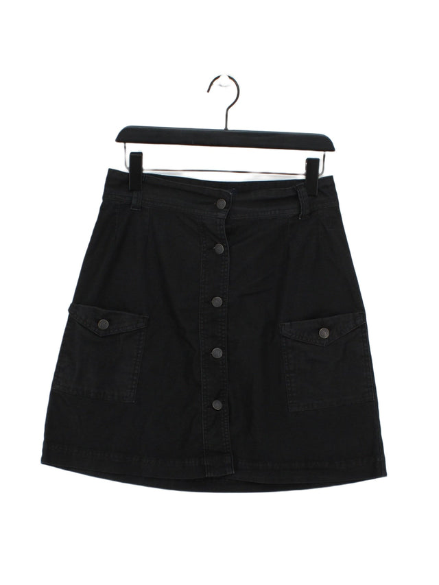 Henri Lloyd Women's Midi Skirt M Black Cotton with Other