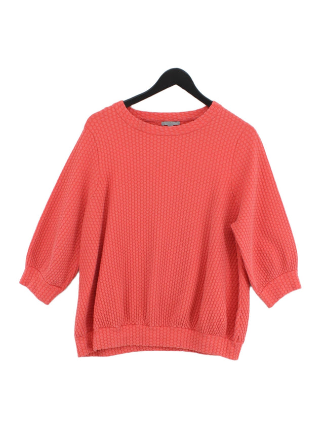 COS Women's Jumper XS Orange Cotton with Polyamide