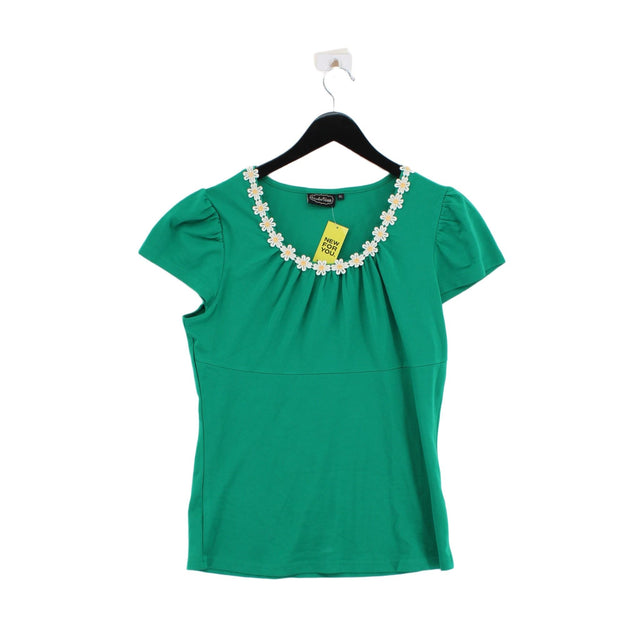 Voodoo Vixen Women's T-Shirt XL Green Viscose with Elastane, Polyester