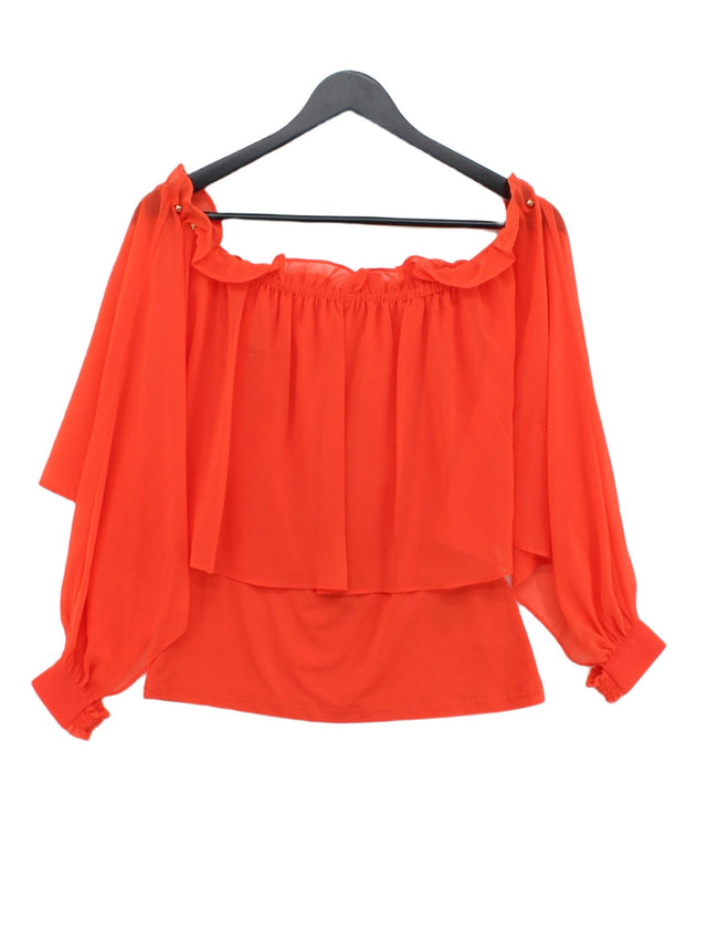 Coast Women's Top UK 8 Orange 100% Polyester