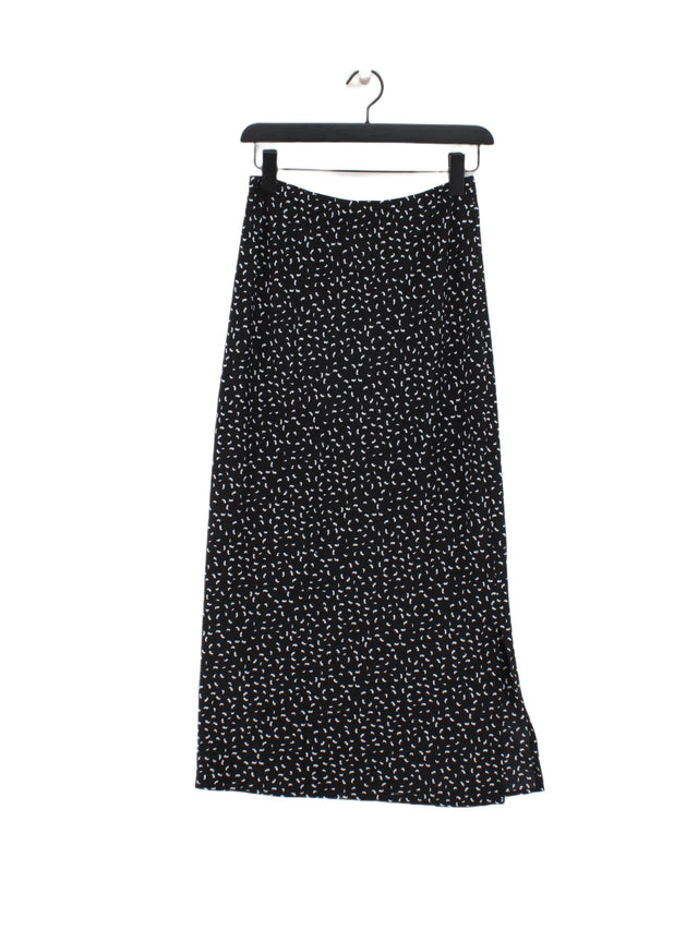 AX Paris Women's Midi Skirt UK 10 Black 100% Polyester