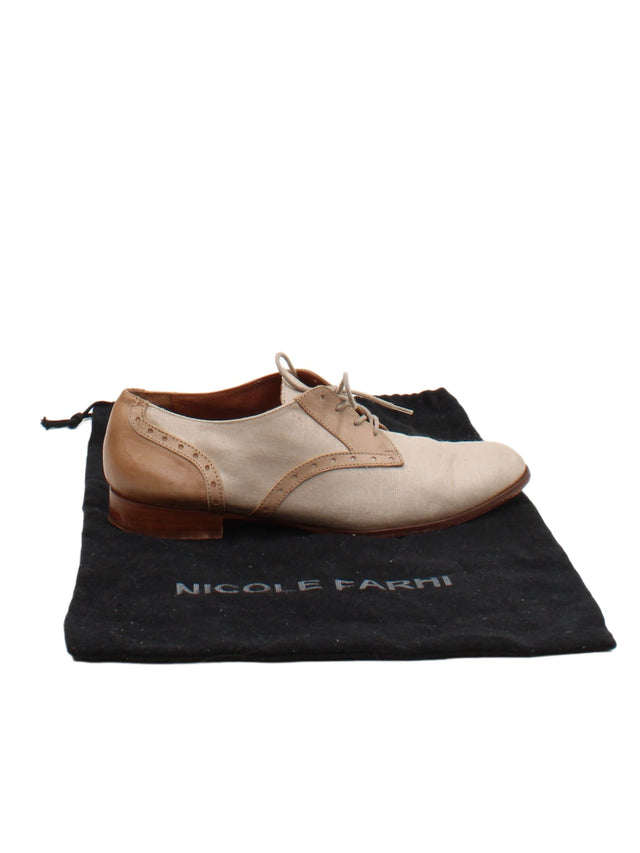 Nicole Farhi Women's Flat Shoes UK 4.5 Tan 100% Other