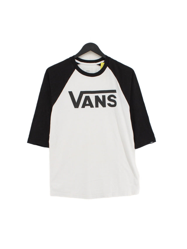 Vans Women's Top S White 100% Other