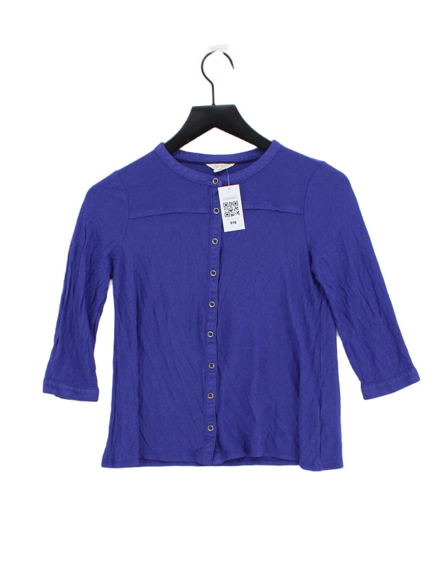 White Stuff Women's Shirt UK 6 Purple 100% Viscose
