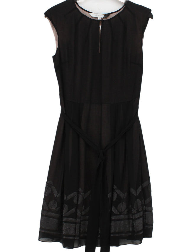 Jonathan Saunders Women's Midi Dress UK 12 Black 100% Polyester