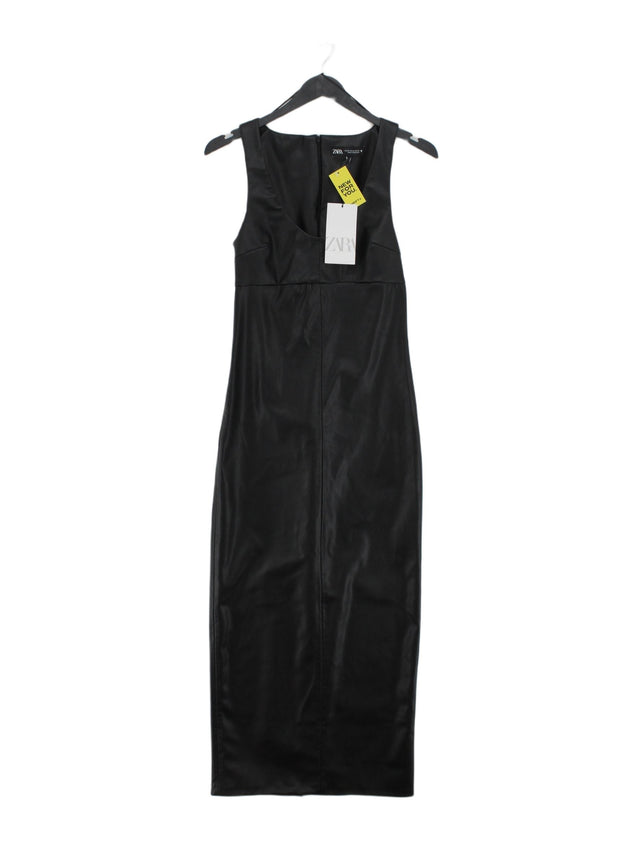Zara Women's Maxi Dress XS Black Other with Polyester