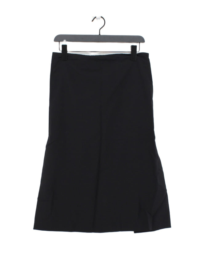 Calvin Klein Women's Midi Skirt UK 14 Black 100% Other