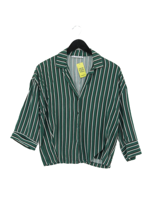 Pull&Bear Women's Shirt M Green 100% Viscose