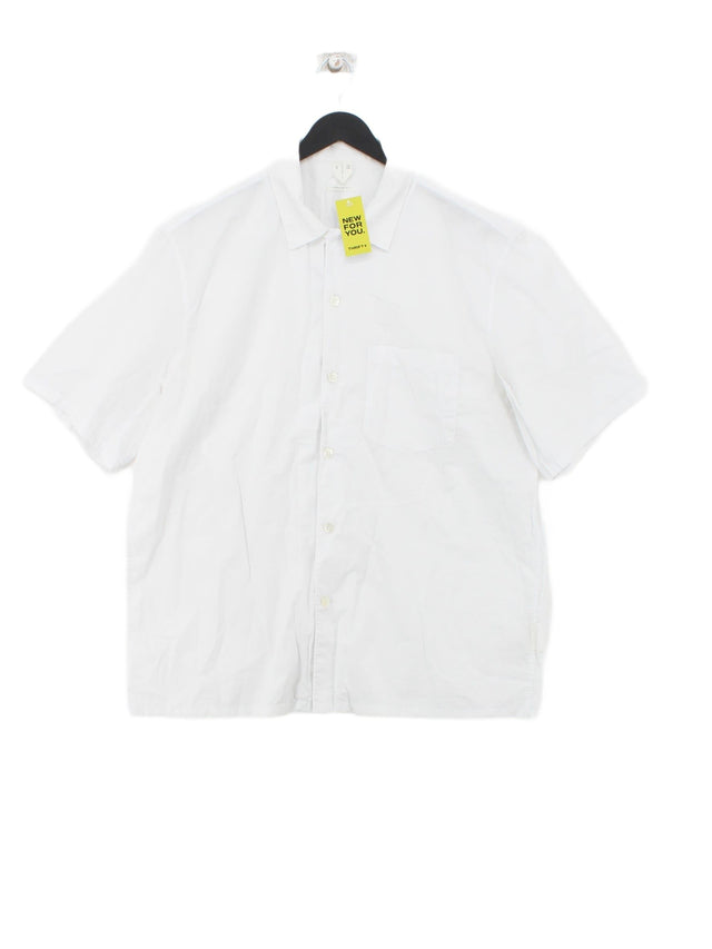Arket Men's Shirt Chest: 48 in White 100% Cotton
