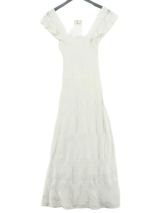 La Maille Sezane Women's Maxi Dress XS White 100% Other