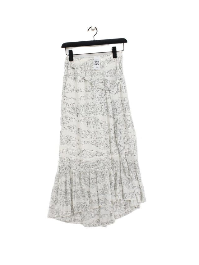 Mint Velvet Women's Maxi Skirt UK 10 White 100% Viscose