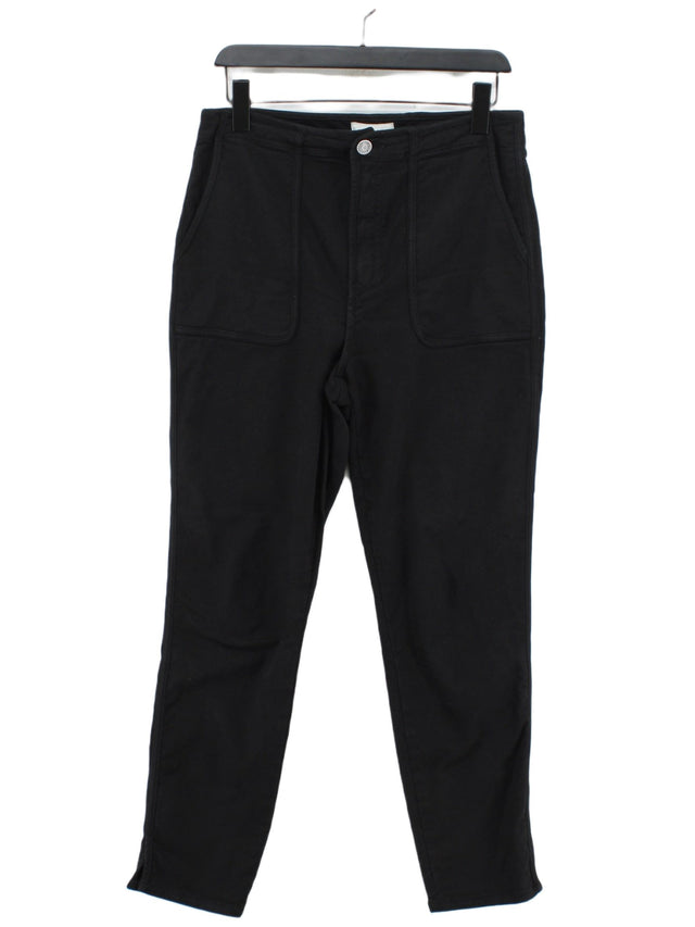 Joie Women's Trousers W 31 in Black Cotton with Elastane, Lyocell Modal