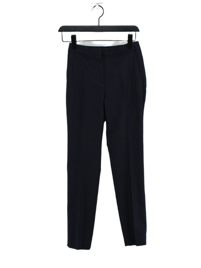 Zara Women's Suit Trousers XS Blue Polyester with Elastane