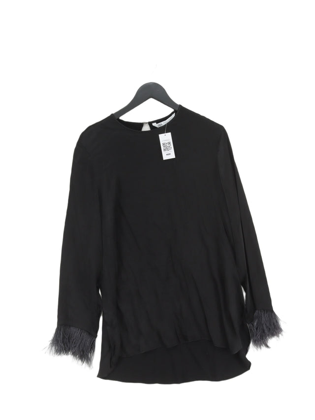 Zara Women's Blouse XXL Black 100% Polyester