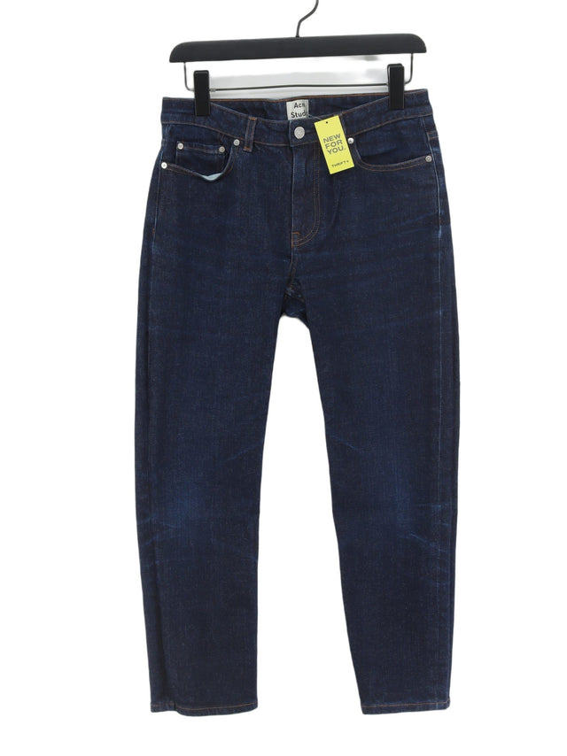 Acne Studios Women's Jeans W 29 in Blue Cotton with Other