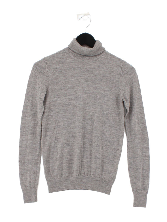 Uniqlo Women's Jumper XS Grey 100% Wool