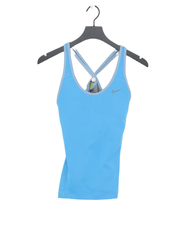 Nike Women's T-Shirt M Blue Polyester with Elastane