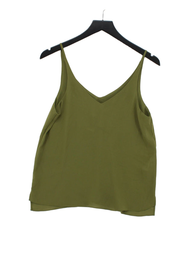 Topshop Women's T-Shirt UK 10 Green 100% Polyester