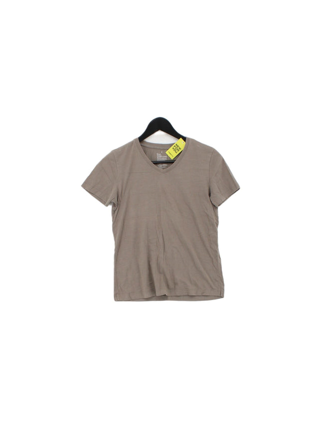 MUJI Women's T-Shirt M Grey 100% Cotton