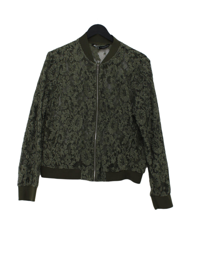 Zara Women's Jacket L Green 100% Other