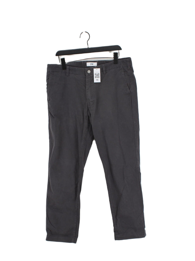 Spoke Men's Trousers W 36 in Grey 100% Other