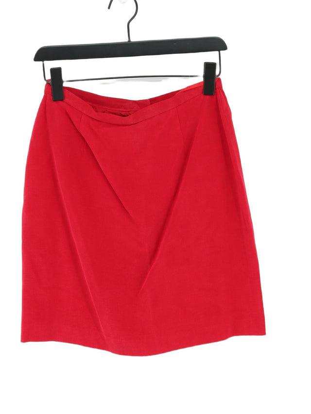 Monsoon Women's Midi Skirt UK 12 Red Other with Viscose
