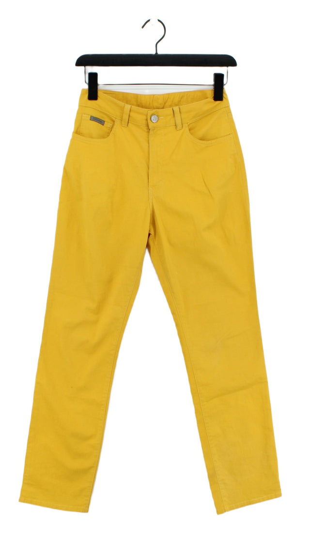 Calvin Klein Women's Jeans W 28 in Yellow Cotton with Other