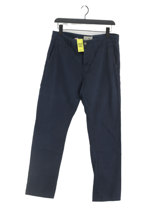 Next Men's Trousers W 32 in Blue 100% Cotton