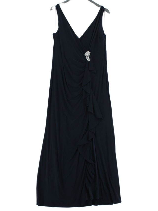 Debut Women's Maxi Dress UK 16 Blue Polyester with Elastane