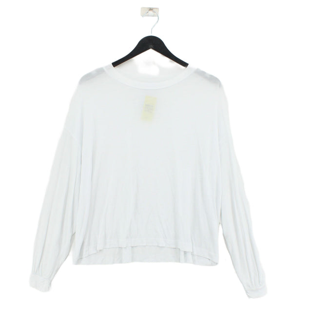 Zara Women's T-Shirt S White 100% Lyocell Modal