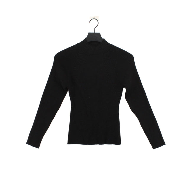 Coast Women's Jumper S Black Viscose with Polyamide