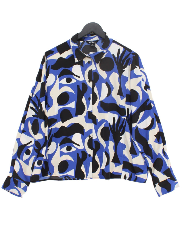 Monki Women's Shirt M Blue 100% Polyester