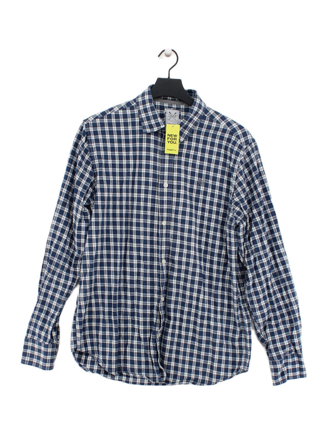 Crew Clothing Men's Shirt M Blue 100% Cotton