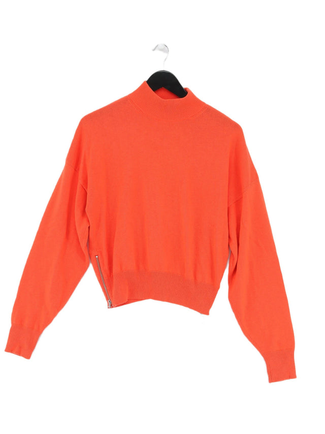 & Other Stories Women's Jumper XS Red Cotton with Wool