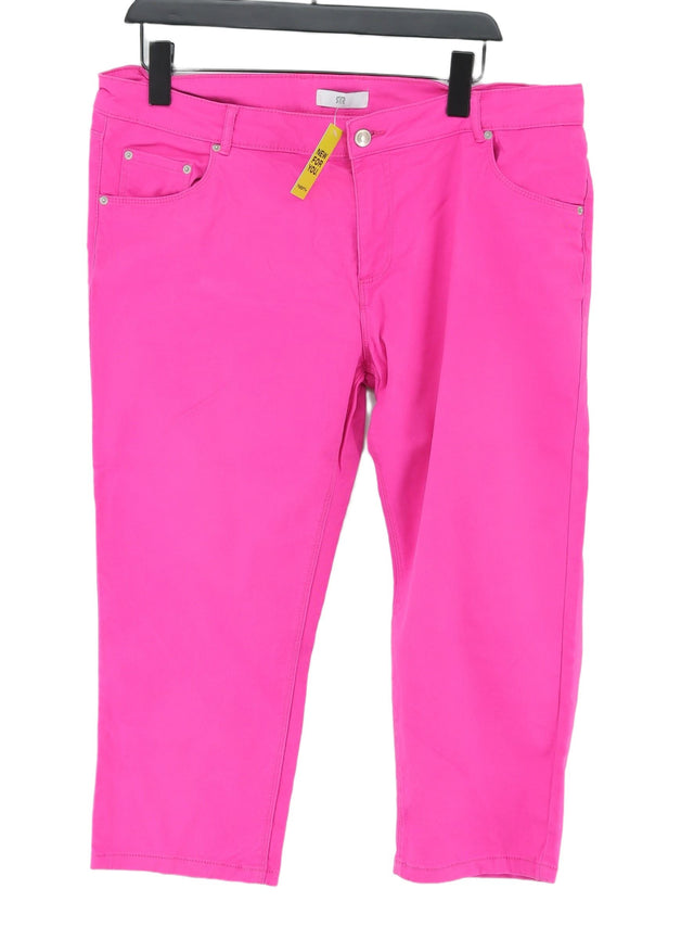 La Redoute Women's Jeans UK 18 Purple Cotton with Elastane