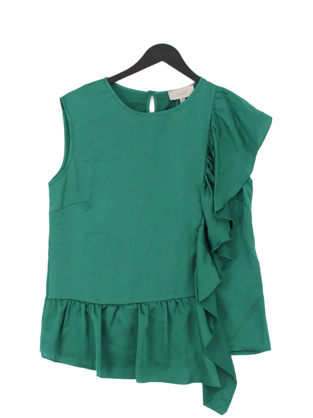 Coast Women's Blouse UK 10 Green 100% Polyester