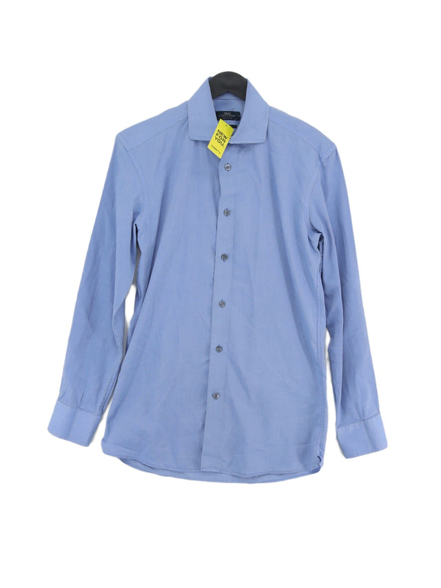 Next Men's Shirt Chest: 37 in Blue 100% Cotton