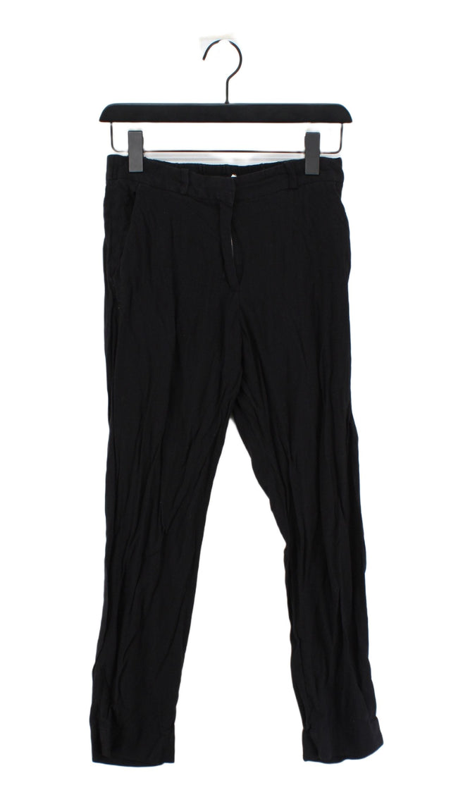 & Other Stories Women's Suit Trousers UK 6 Black 100% Cotton