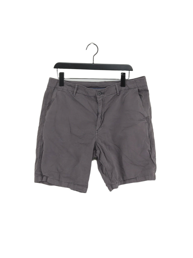 Uniqlo Men's Shorts L Grey 100% Cotton