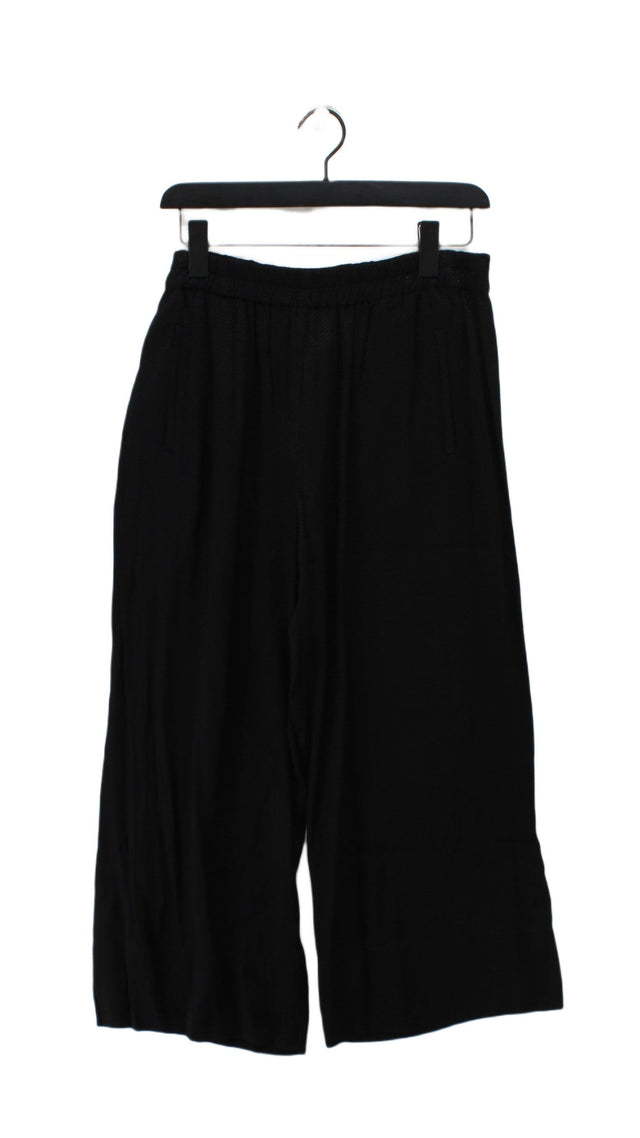 Zara Women's Suit Trousers M Black 100% Viscose